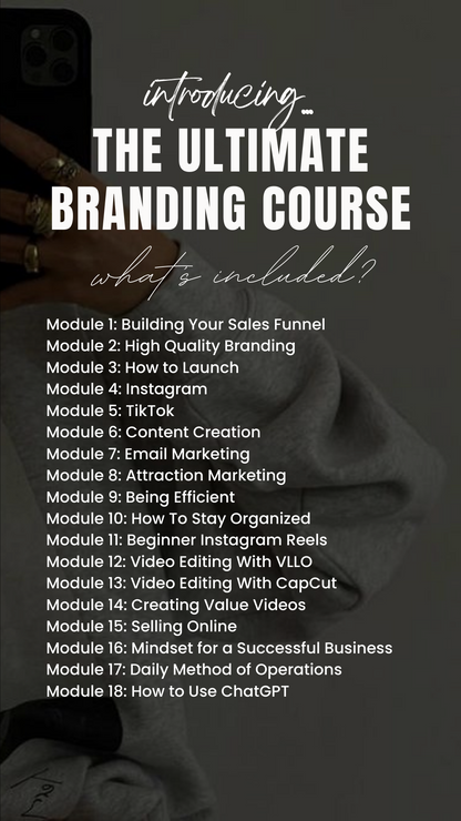 ULTIMATE BRANDING COURSE ◆ COURSE | w/ Resell Rights
