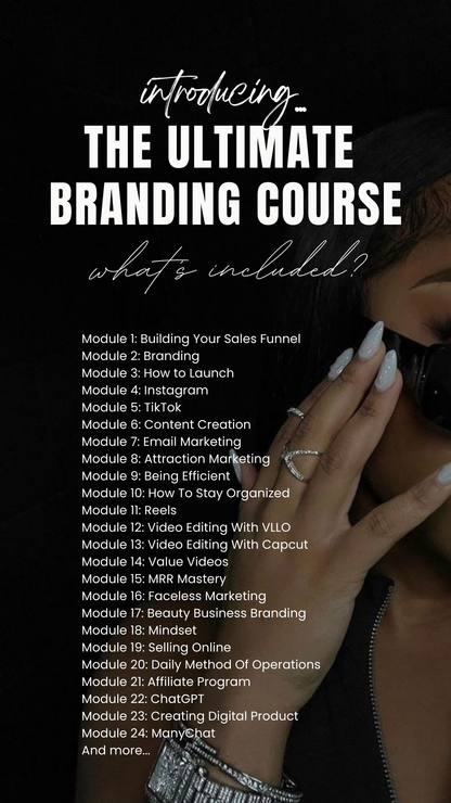 ULTIMATE BRANDING COURSE ◆ COURSE | VIDEOS w/ Resell Rights