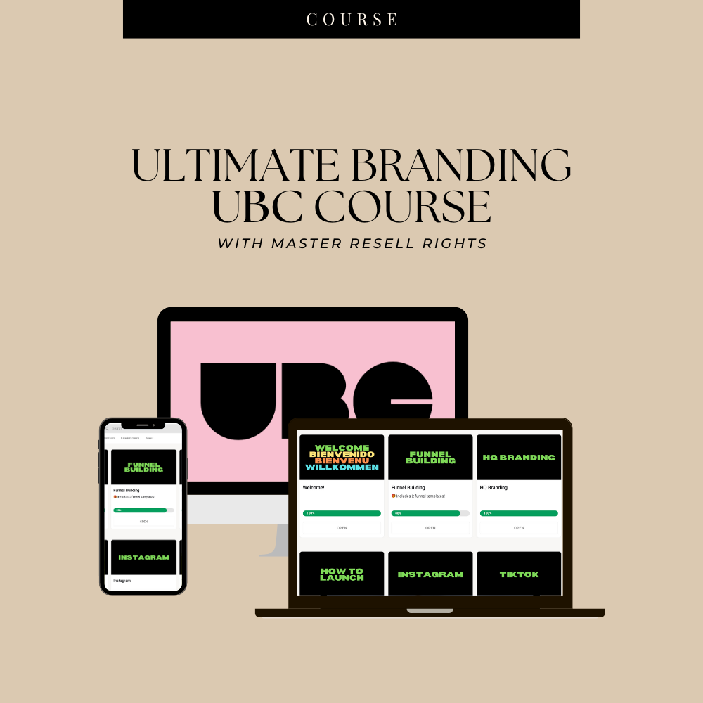 ULTIMATE BRANDING COURSE ◆ COURSE | w/ Resell Rights